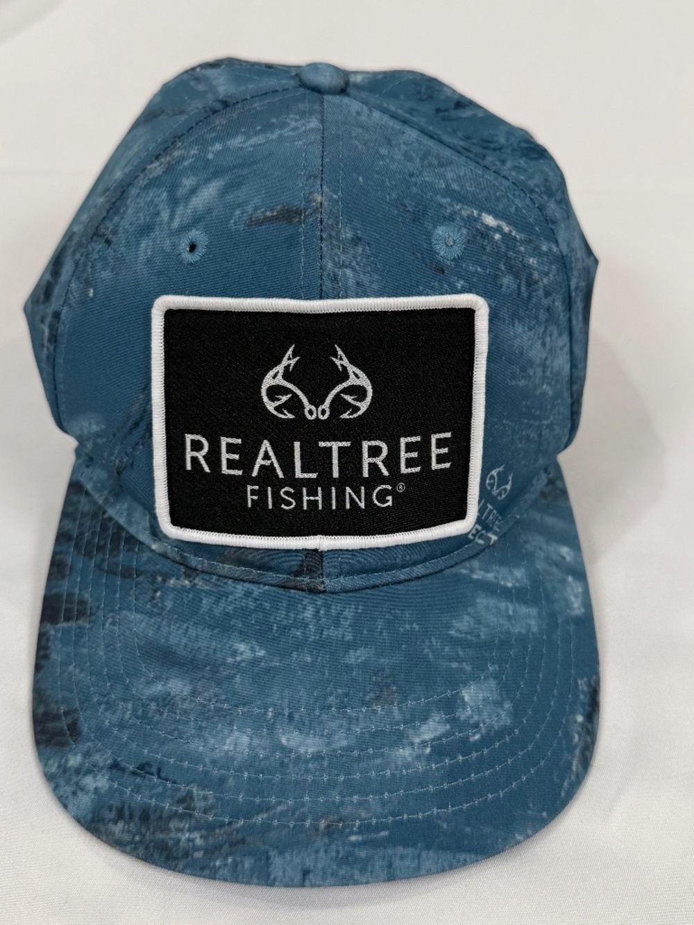 Realtree Fishing Blue Water Camo Flex Fit Hat L/XL Outdoor Cap